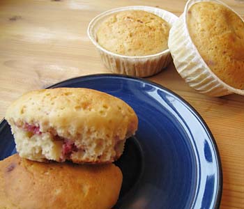 Muffins med fruktyoughurt