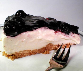 Cherry and apricot cheesecake